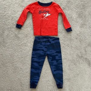 Two Piece Airplane Pajamas